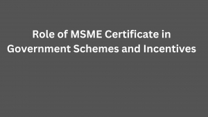 Role of MSME Certificate in Government Schemes and Incentives